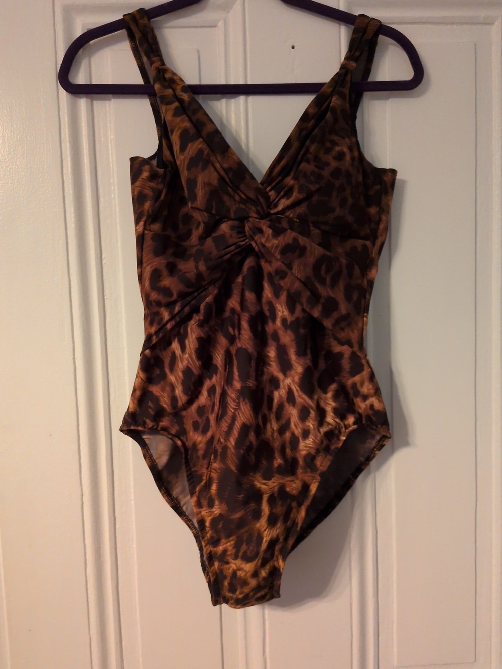 Miraclesuit Brown and Black Leopard-Effect One-Piece Swimsuit